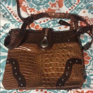 Marc Chantal brown leather pocketbook